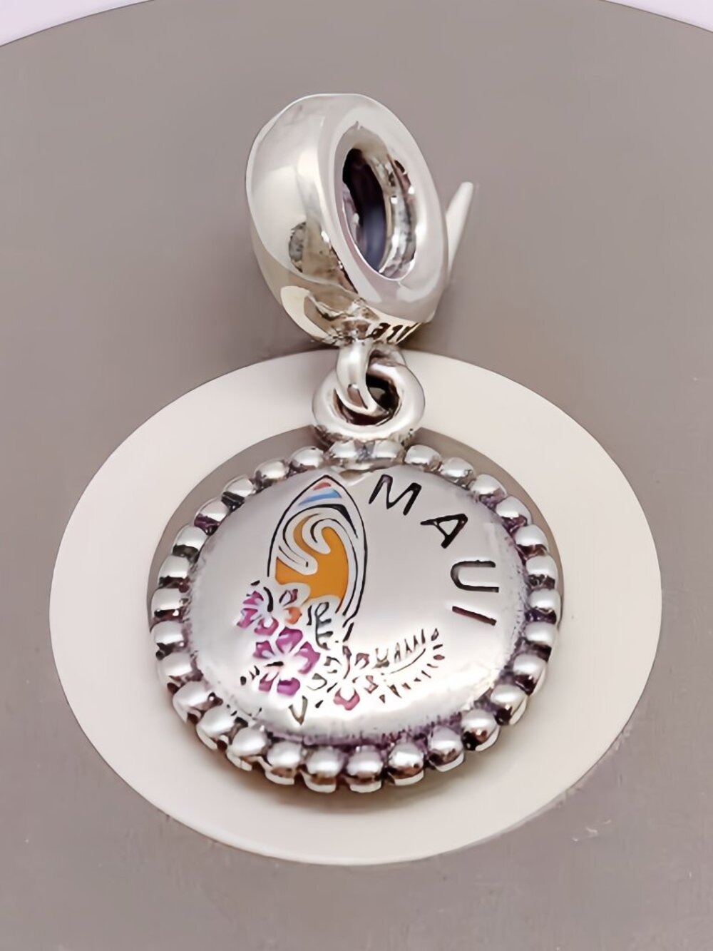 Pandora MAUI Beach Dangle Charm Travel Gift Pendant Sterling Silver